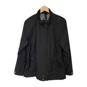 Eddie Bauer WeatherEdge Jacket Women's Large‎ Black Waterproof Nylon Outdoor